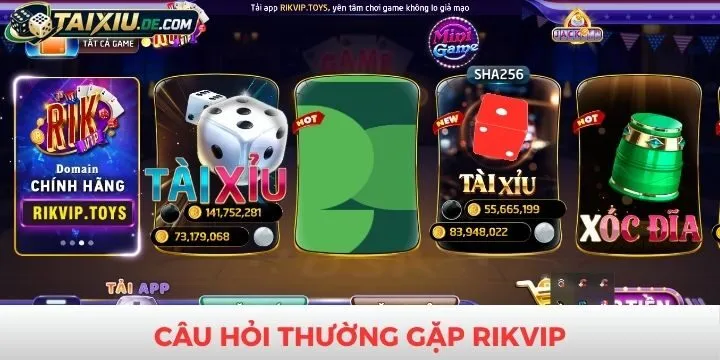 FAQs - Những thắc mắc thường gặp về Rikvip